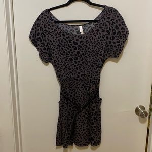 Medium Xhilaration black&grey cheetah print dress